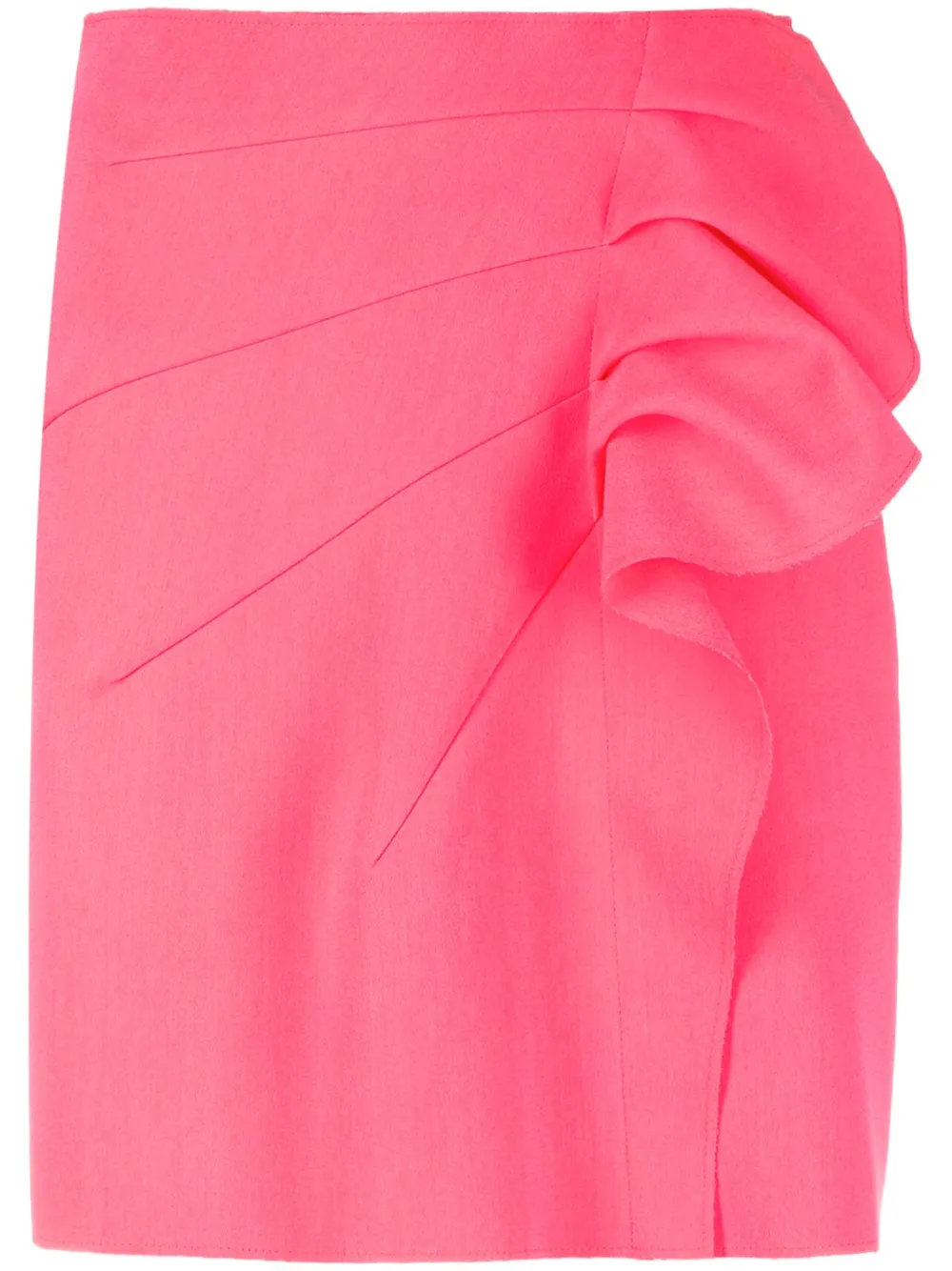 MSGM draped-detail straight skirt - Pink