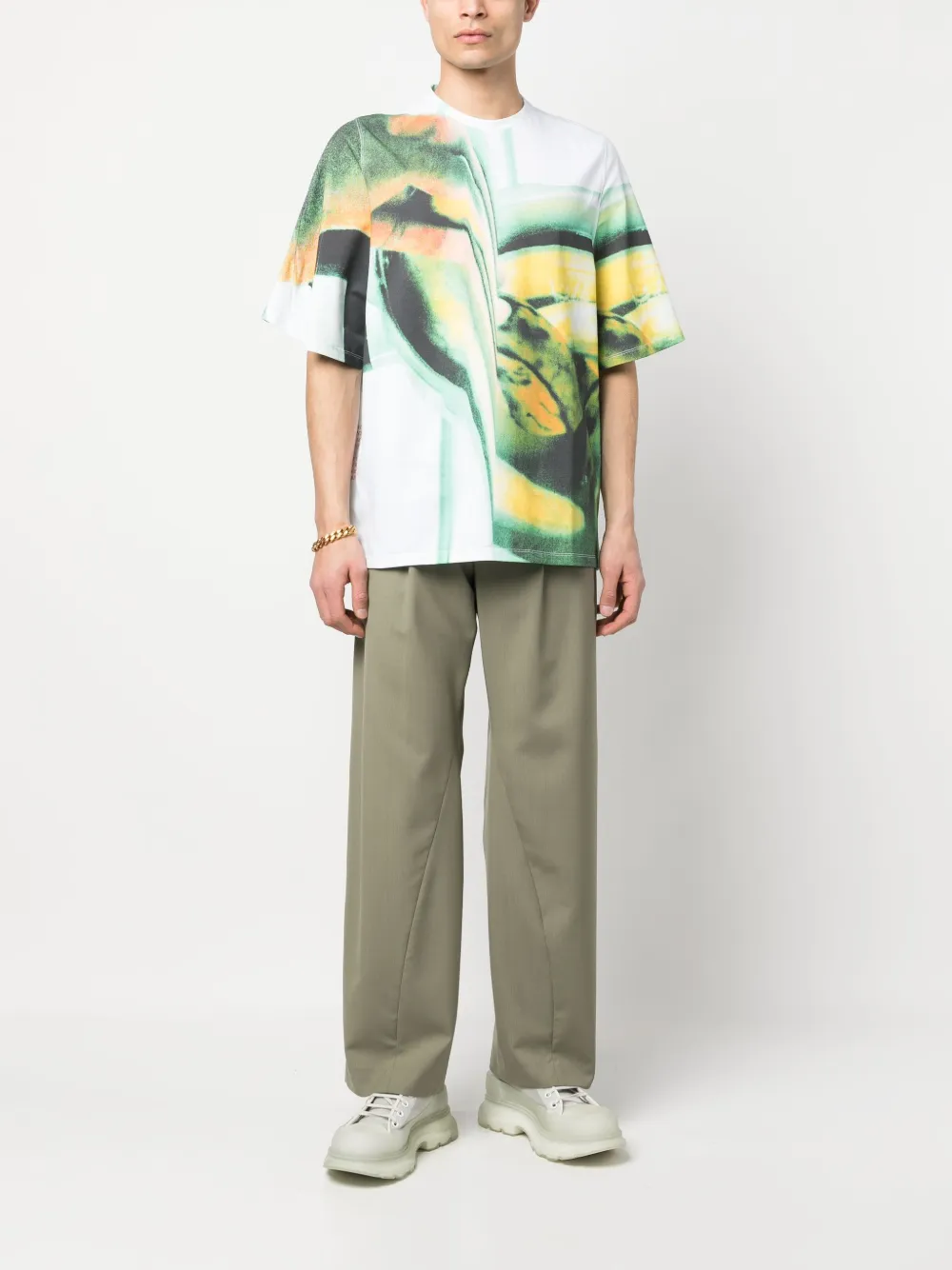 Bianca Saunders T-shirt met print - Wit