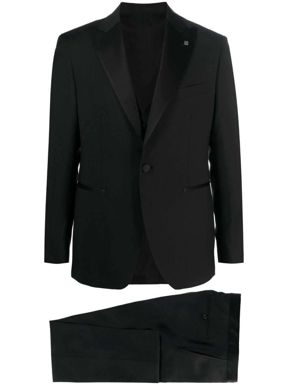 Tagliatore Single-breasted Dinner Suit In Schwarz