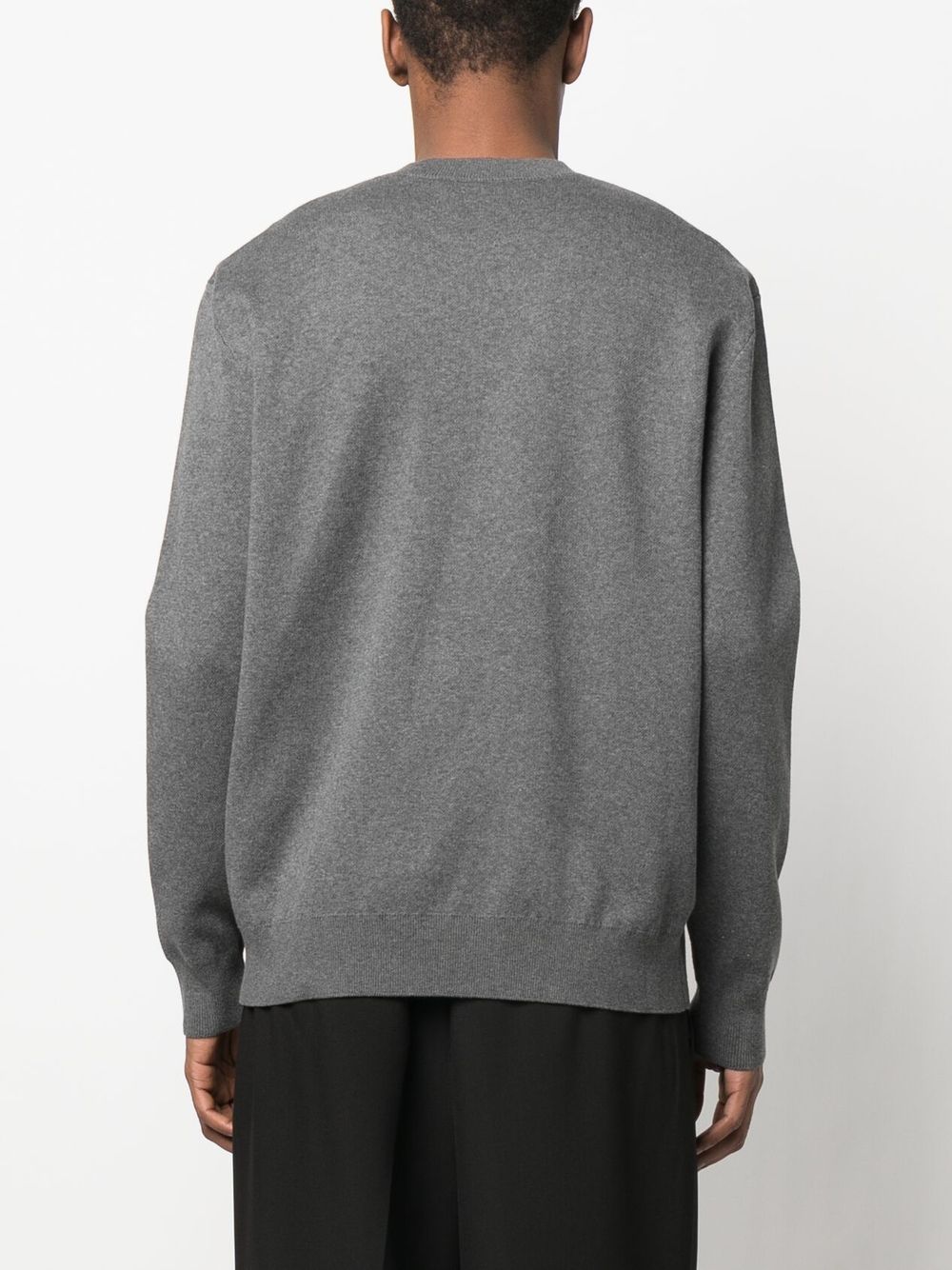 Maison Kitsune fox-motif cotton jumper Men