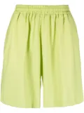 Bonsai elasticated-waist twill shorts - Green