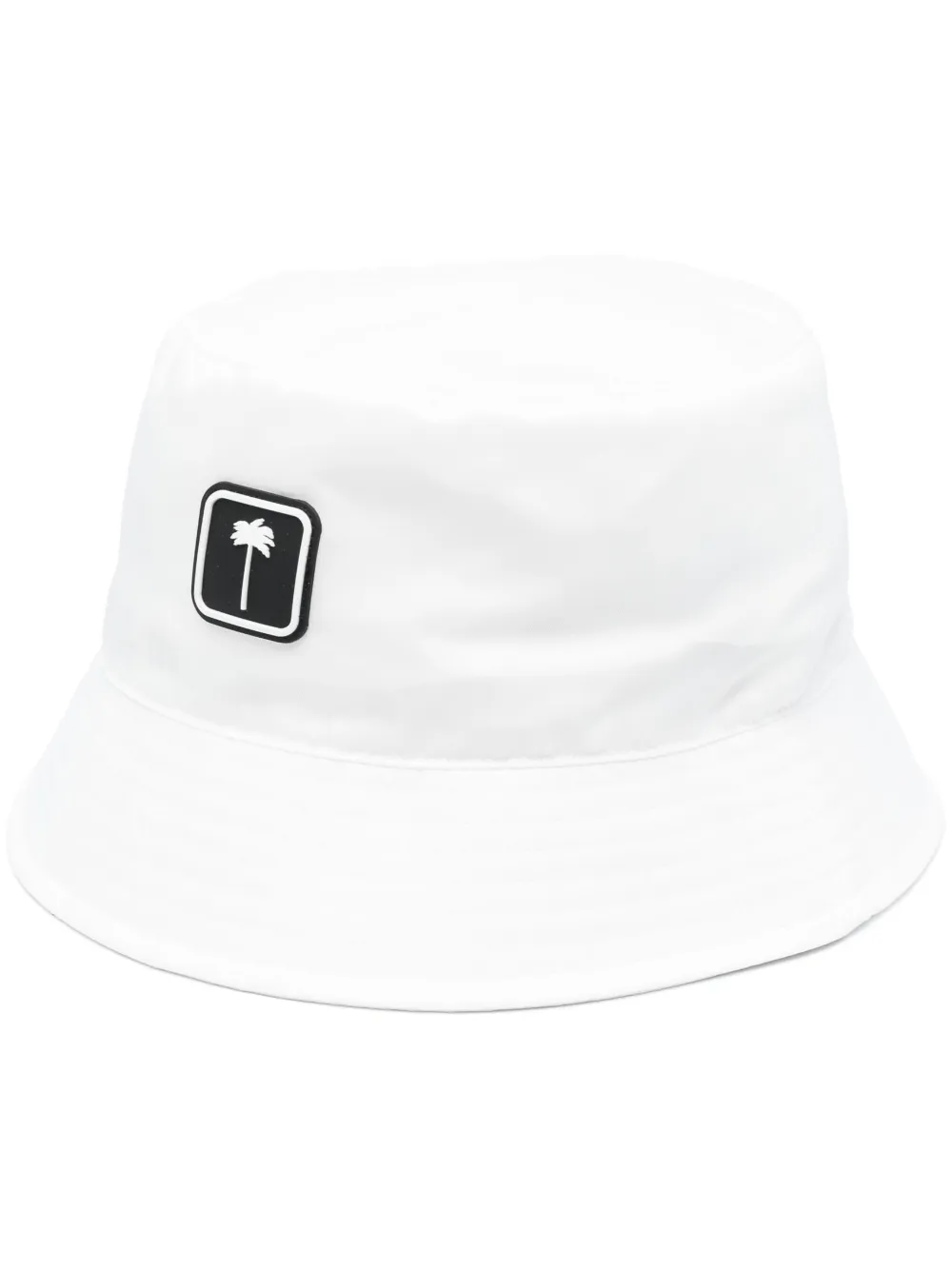 Palm Angels palm motif bucket hat - White