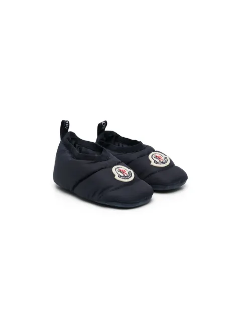 Moncler Enfant logo-patch ballerinas