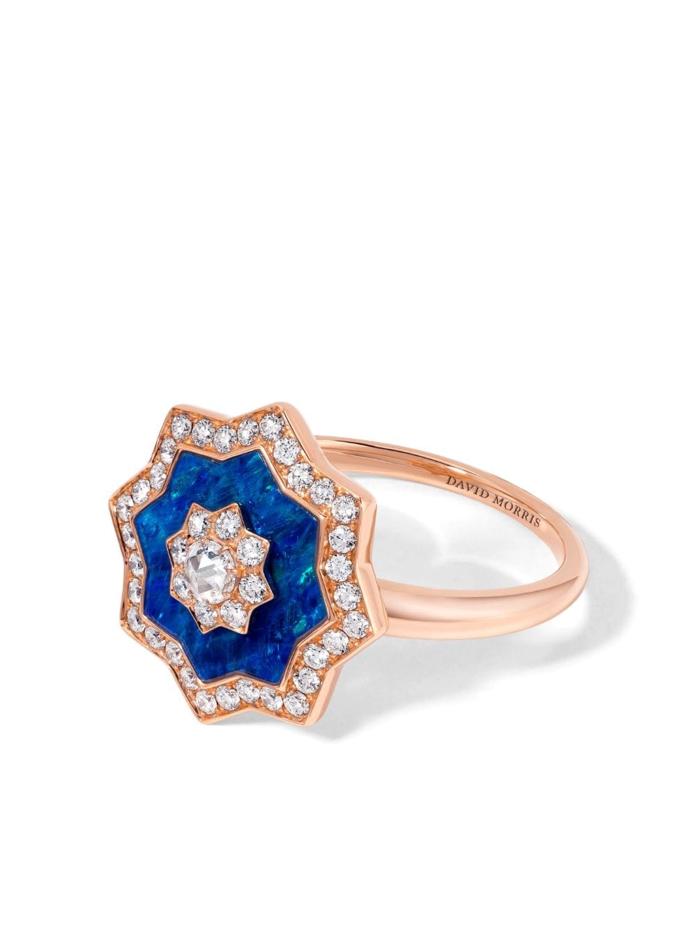 David Morris 18kt roségouden ring