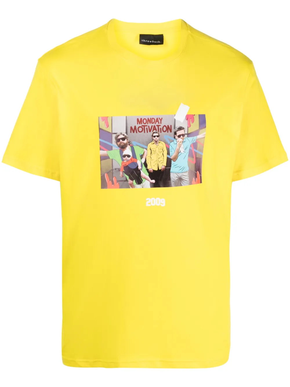 Throwback. Graphic-print Cotton T-shirt In Gelb