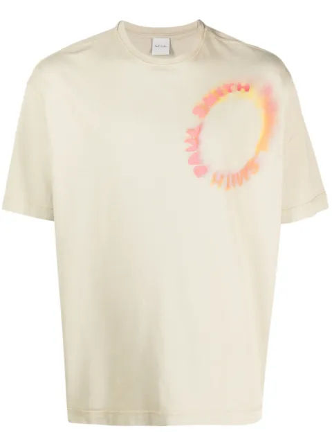 Paul Smith logo-embroidered cotton T-shirt