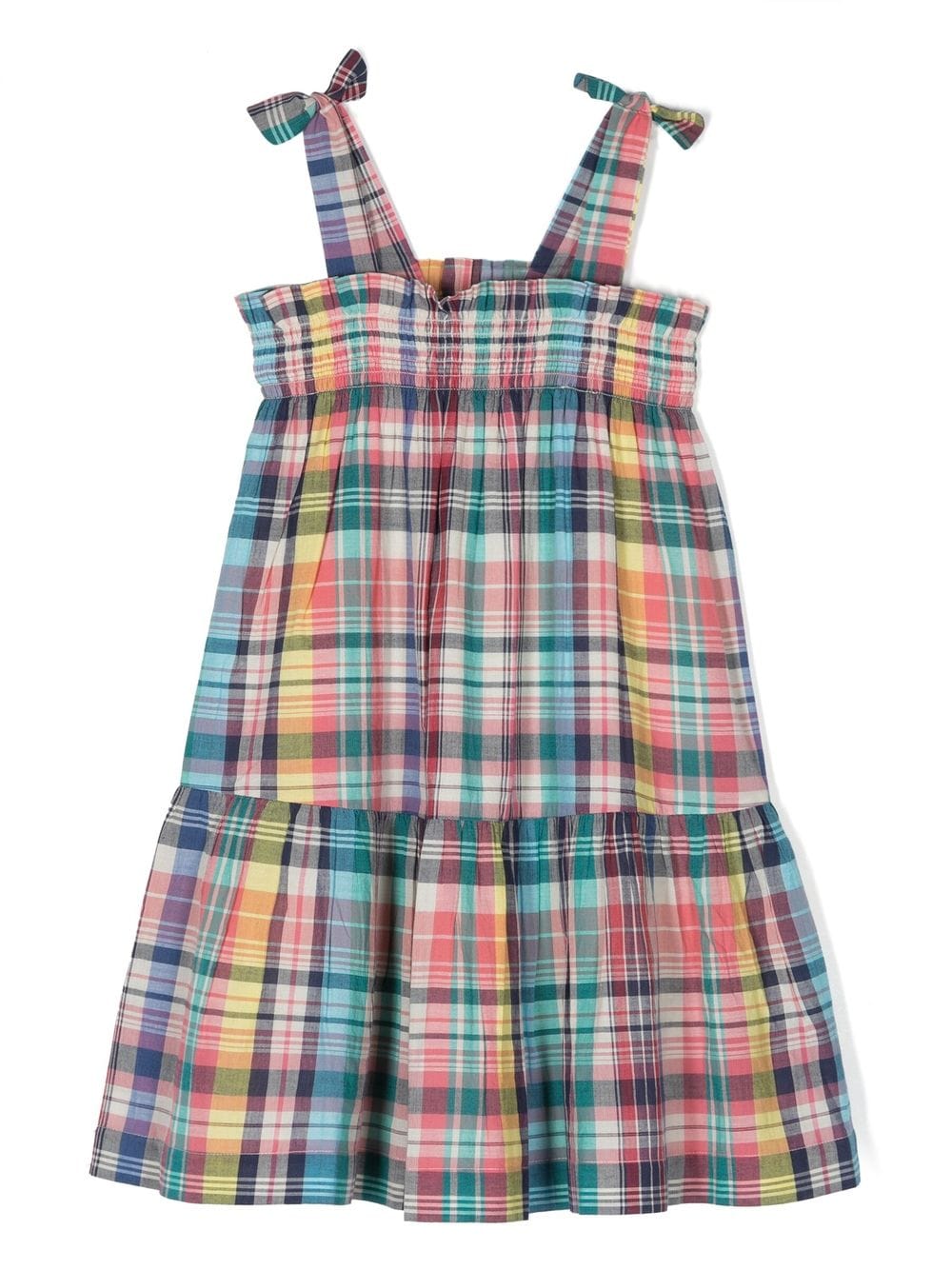 Bonton Kids' Elaine Madras-check-pattern Dress In Variante Unica