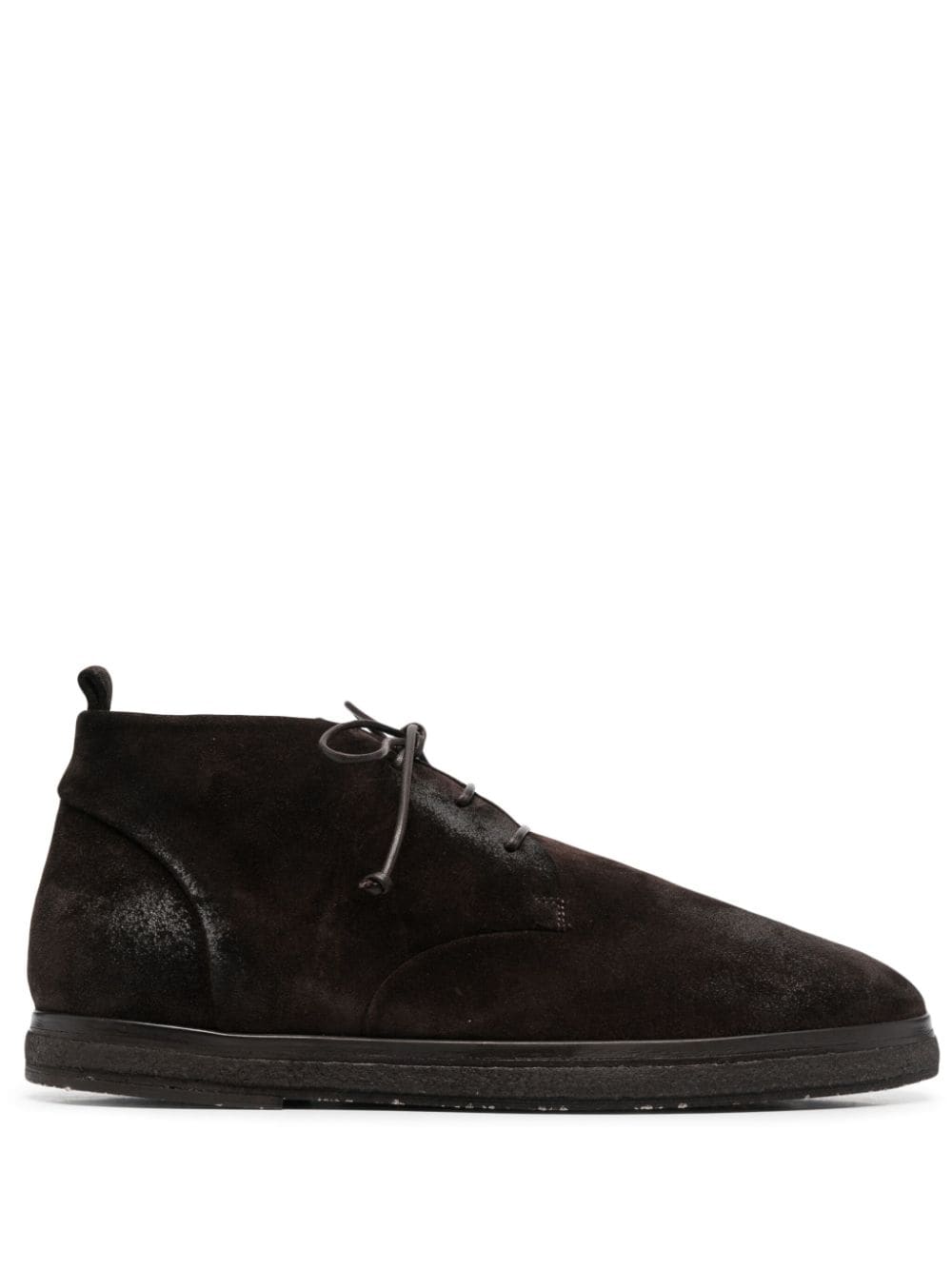 Marsèll Lace-up Suede Boots In Brown