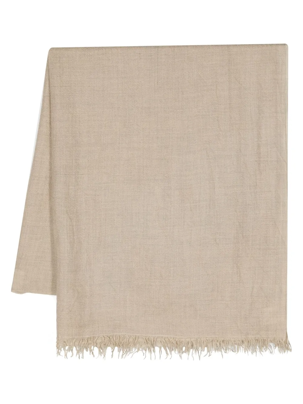 Faliero Sarti Frayed-edge Cashmere Scarf In Neutrals