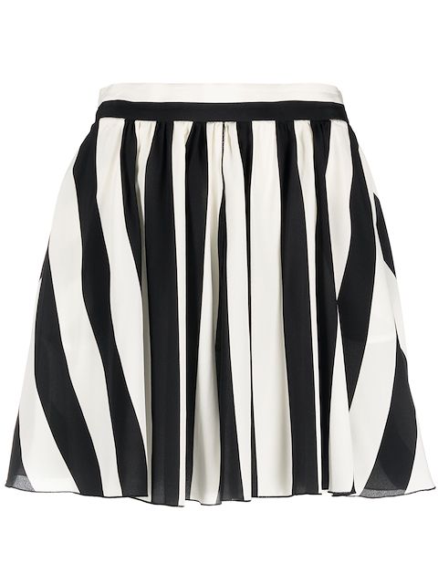 Dolce & Gabbana Pre-Owned 2000s high-waisted striped silk skirt