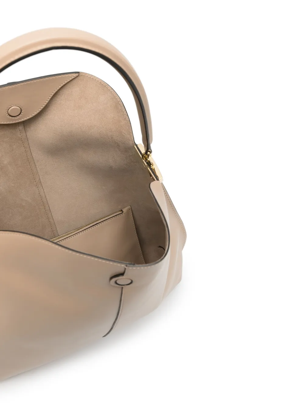 Tod's T-case Leather Shoulder Bag In Nude