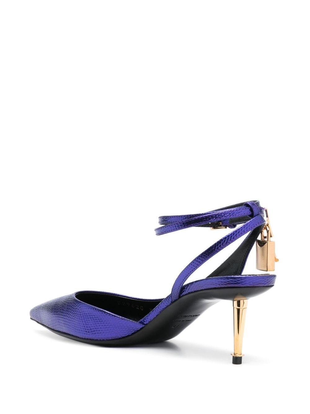 Shop Tom Ford Pointed-toe Leather Pumps In Violett