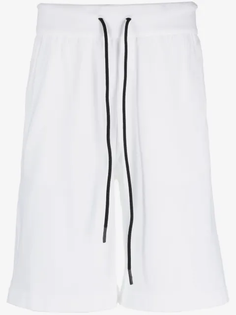 Iceberg logo-print cotton track shorts