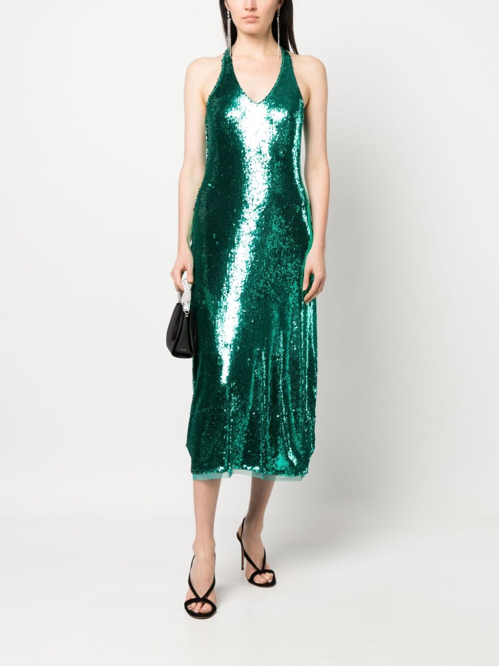 Patrizia Pepe sequin-embellished Midi Dress - Farfetch