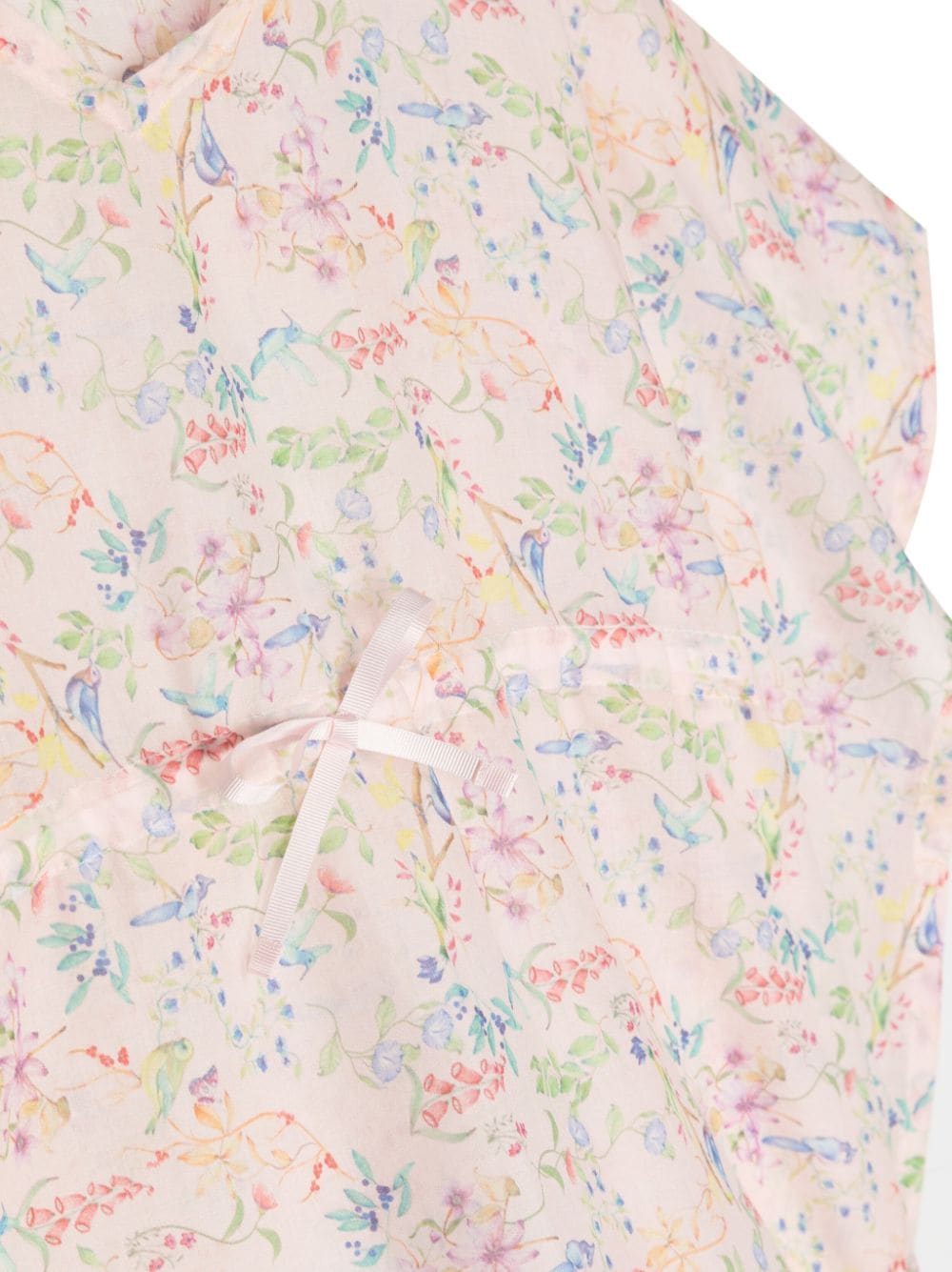 Shop Story Loris Floral-print Drawstring-waist Dress In Pink
