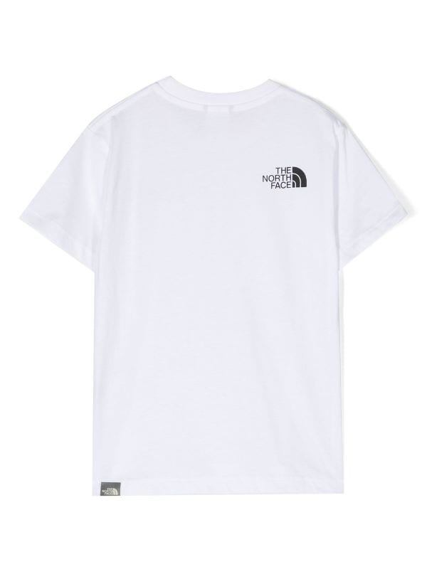 North Kids - Cotton T-shirt Face logo-print The Farfetch