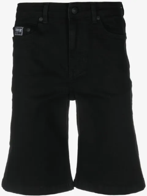 Versace Jeans Couture logo-patch denim shorts