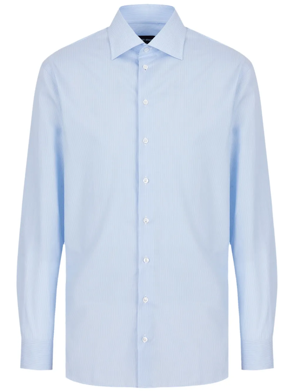 Giorgio Armani button-up cotton shirt | Blue | Image 1
