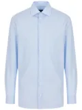 Giorgio Armani button-up cotton shirt - Blue