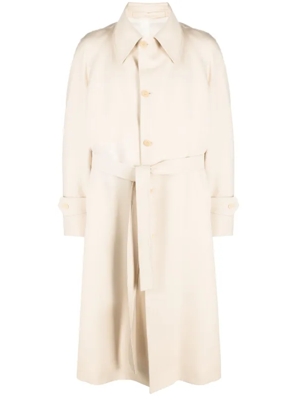 Giuliva Heritage Tied-waist Trench Coat in Neutrals