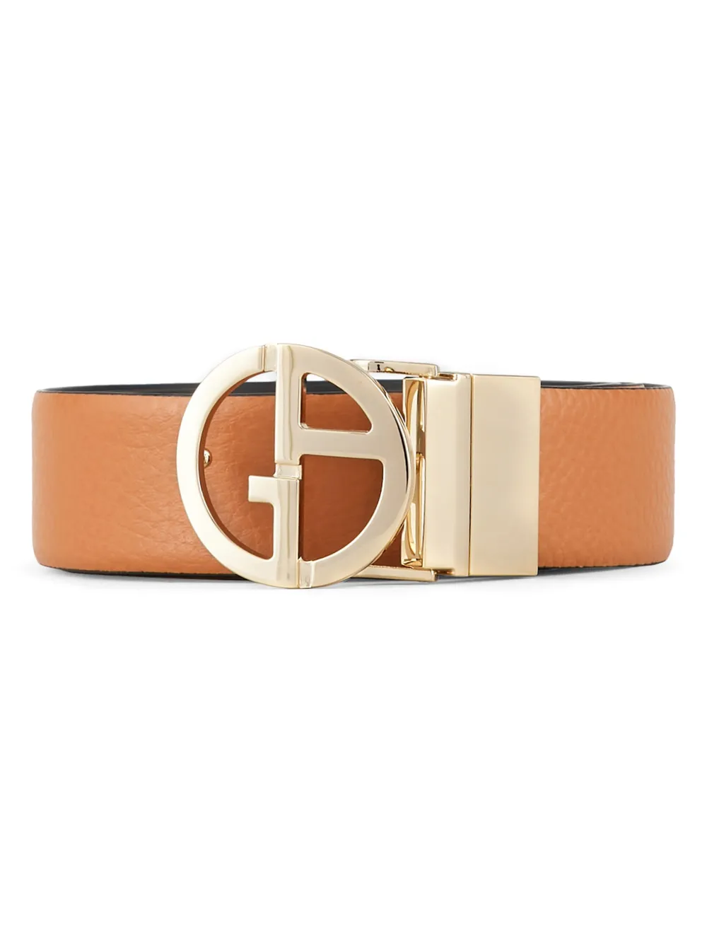 Giorgio Armani Two-tone Reversible Belt In Brown