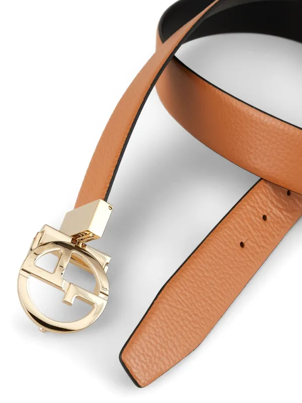 Giorgio Armani two-tone Reversible Belt Brown FARFETCH ID