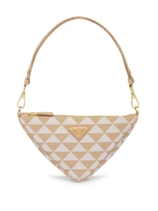 Prada Embroidered Jacquard Mini Bag Neutrals FARFETCH CA