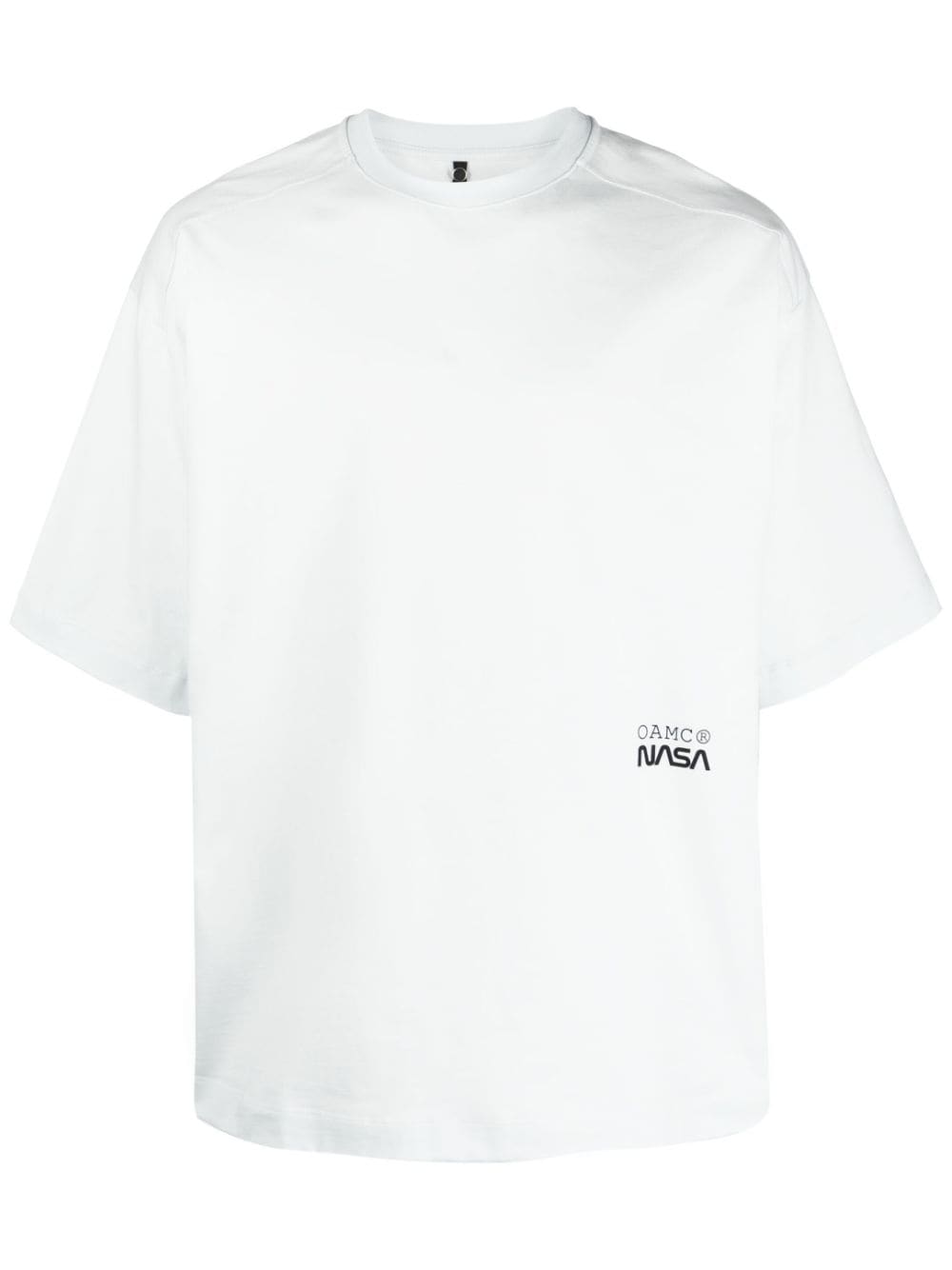Shop Oamc X Nasa Moon-print T-shirt In Blau