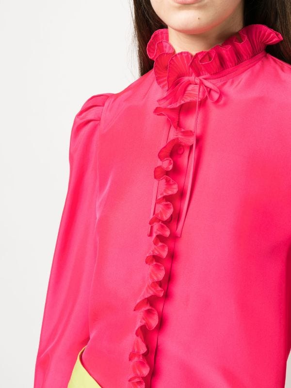 Silk Ruffle Blouse