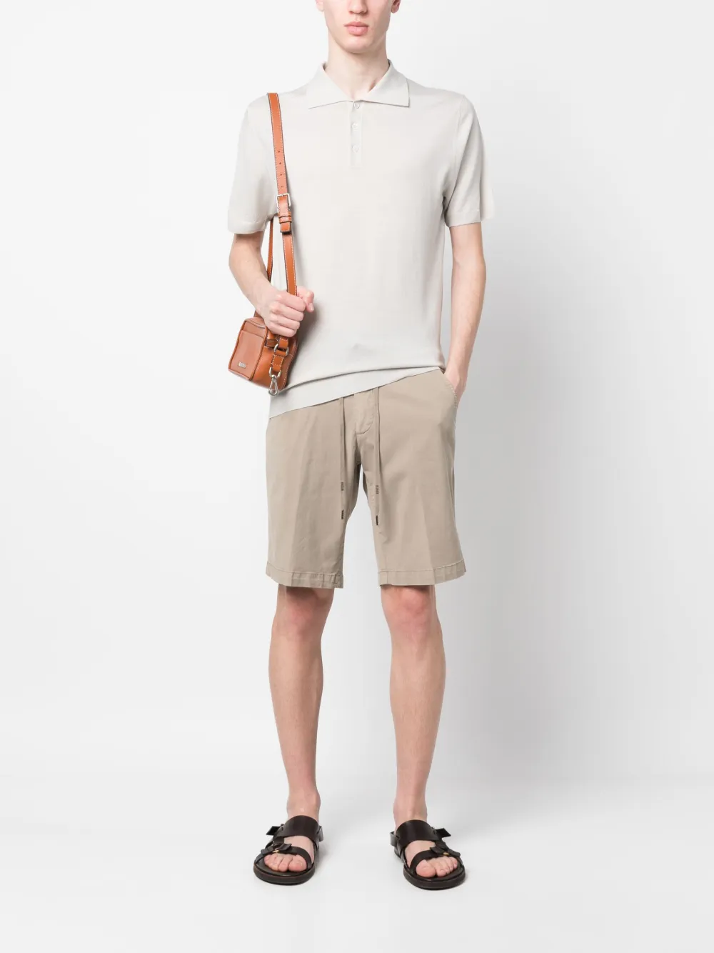 Briglia 1949 Chino met trekkoordtaille - Beige