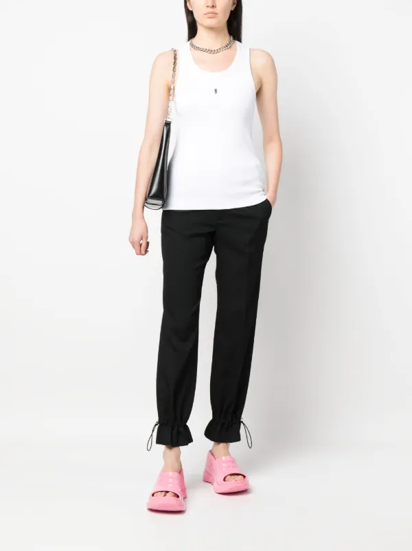Givenchy 4Gロゴプレート ノースリーブトップ | ホワイト | FARFETCH JP