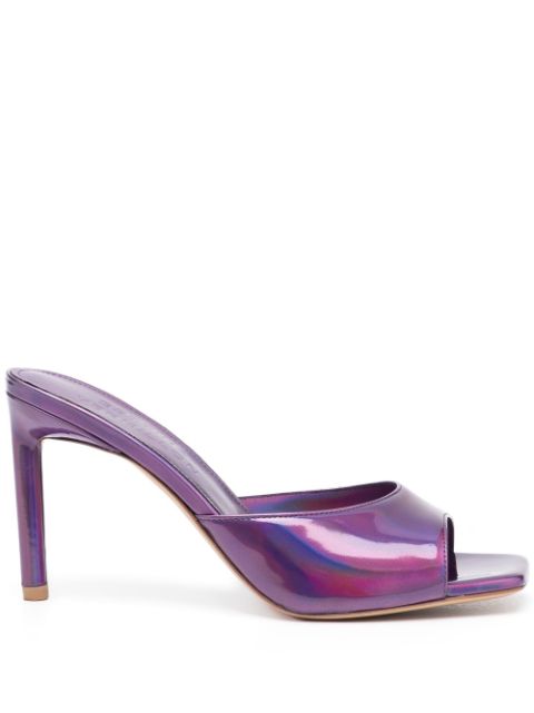 BETTINA VERMILLON Jane iridescent mules