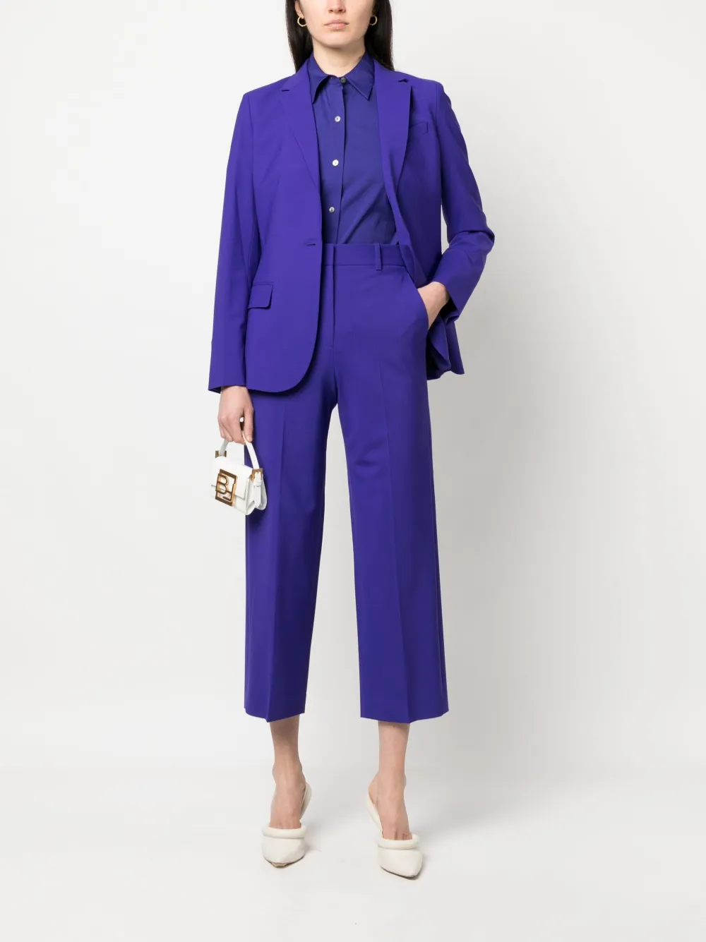 Theory Cropped broek - Blauw