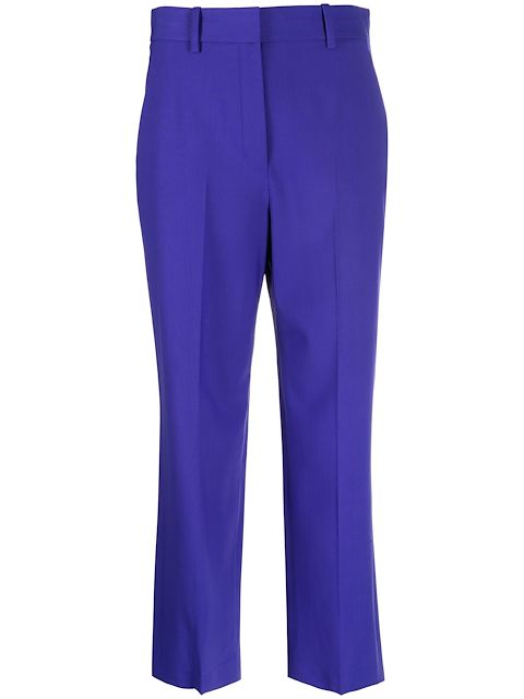 Theory high-waisted cropped trousers
