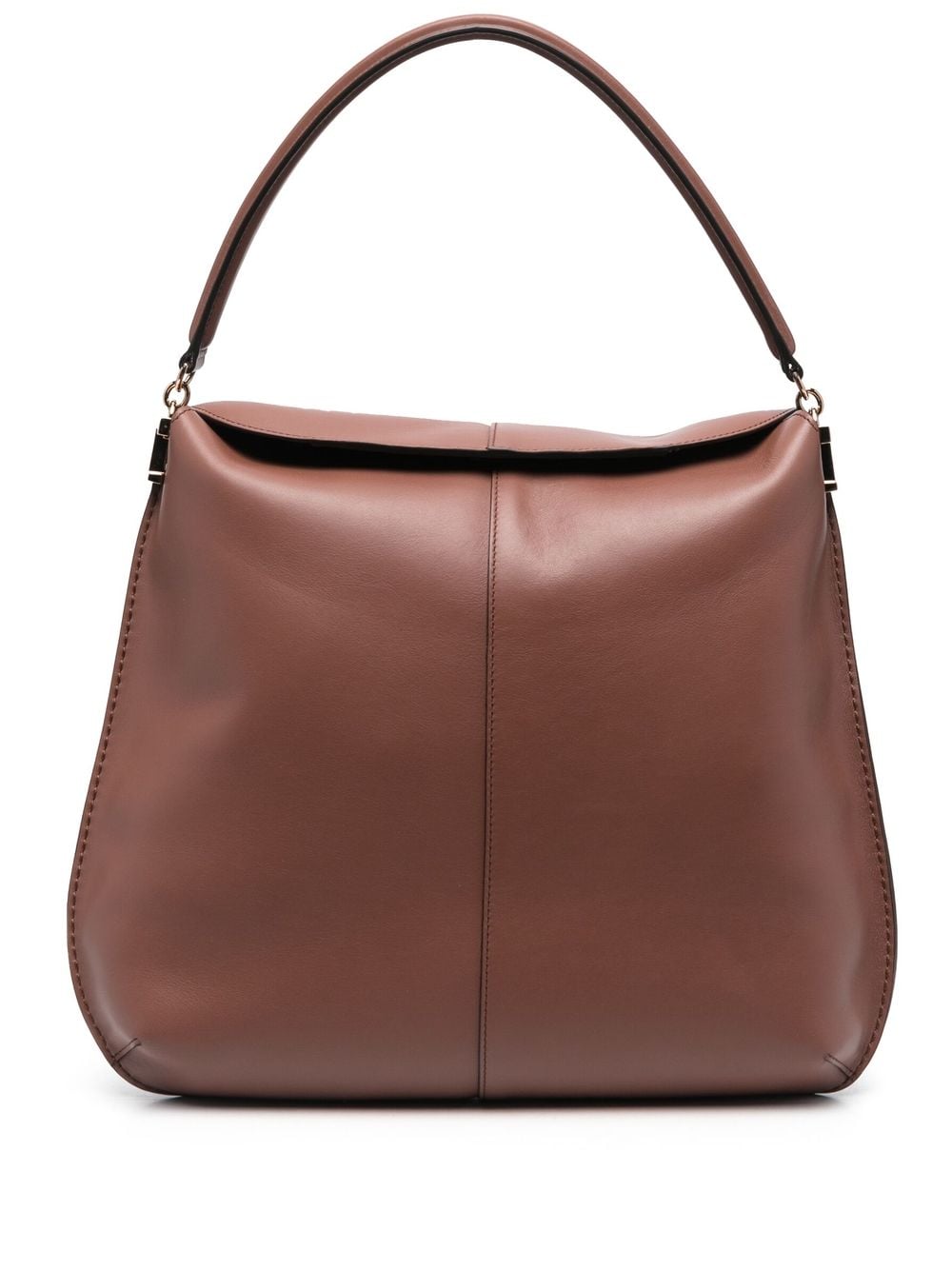 Tod's T Case Hobo Bag In Leather Large In Brown