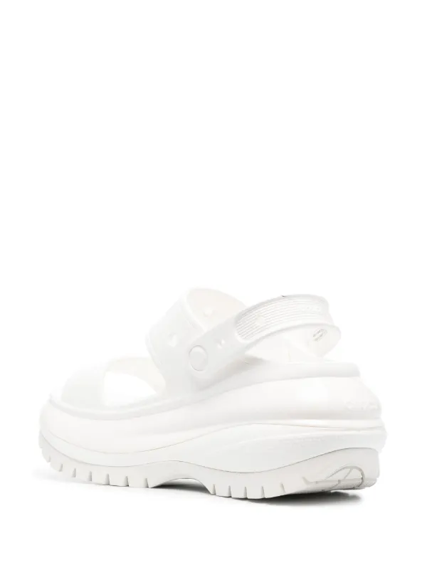 Crocs Sandalias Mega Crush Con Tacón De 90mm Blanco FARFETCH CO