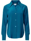 Equipment Leona fitted silk shirt - Blue