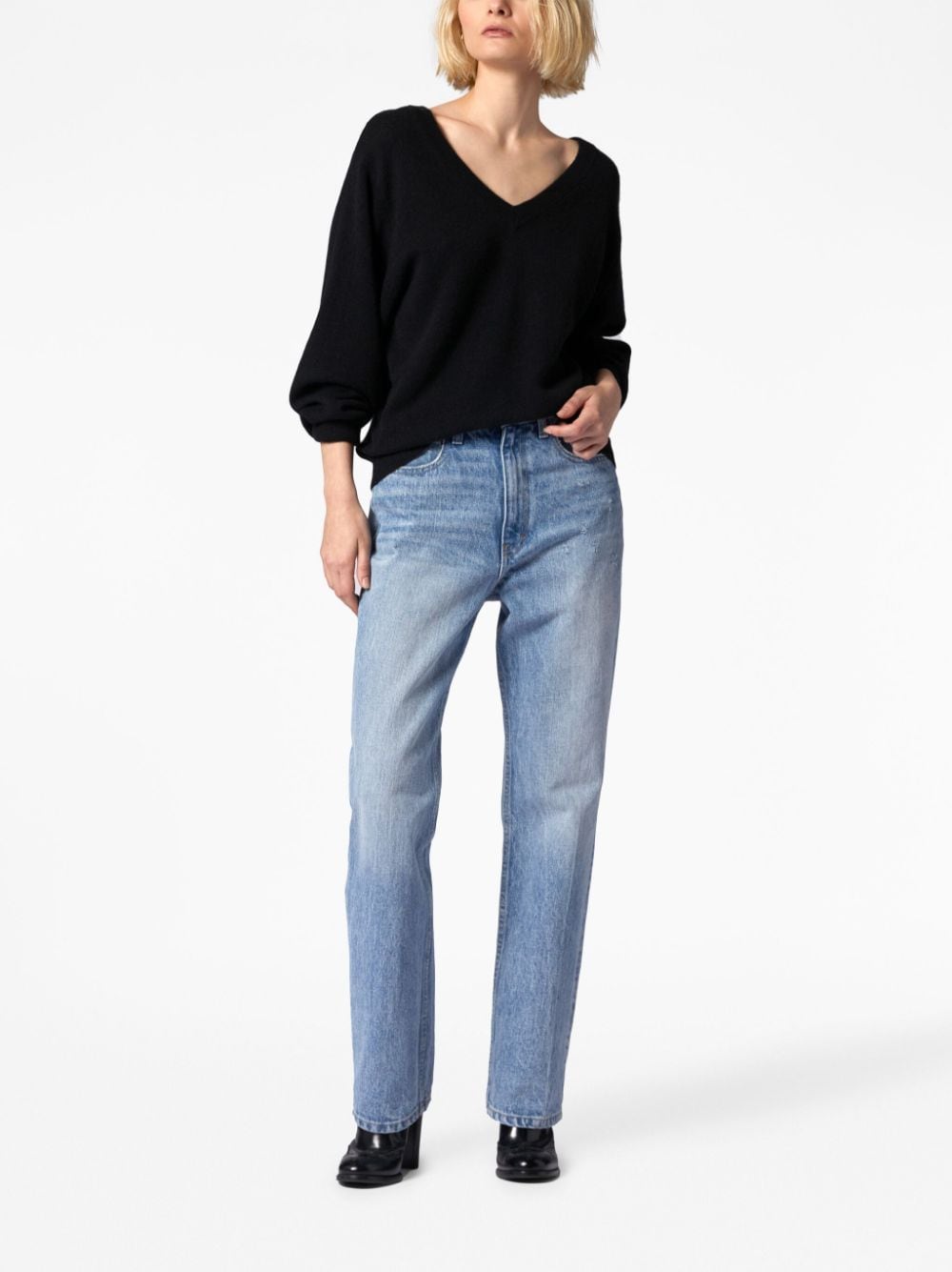 Equipment V-neck cashmere jumper - Zwart