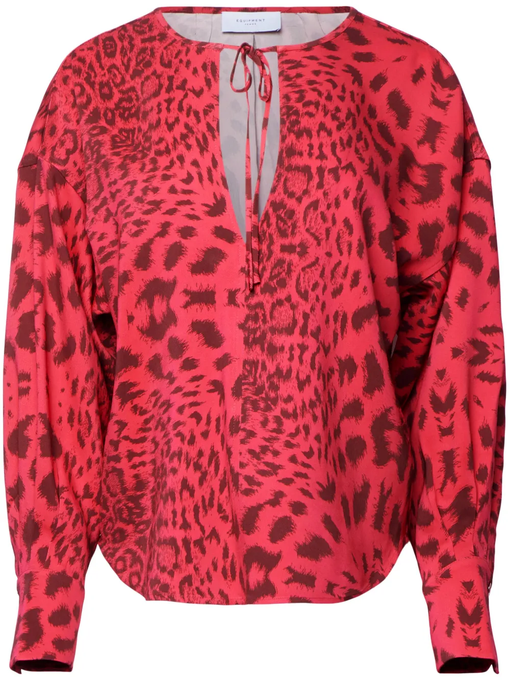 mint velvet red leopard print blouse