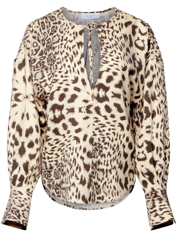 Leopard print hotsell tunic sweater