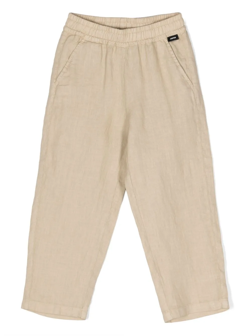 Aspesi Elasticated Straight-leg Trousers In Neutrals