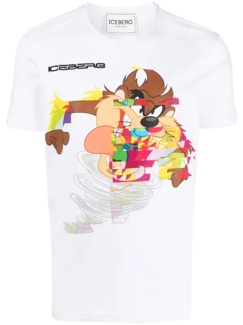 Iceberg - cartoon print logo T-shirt