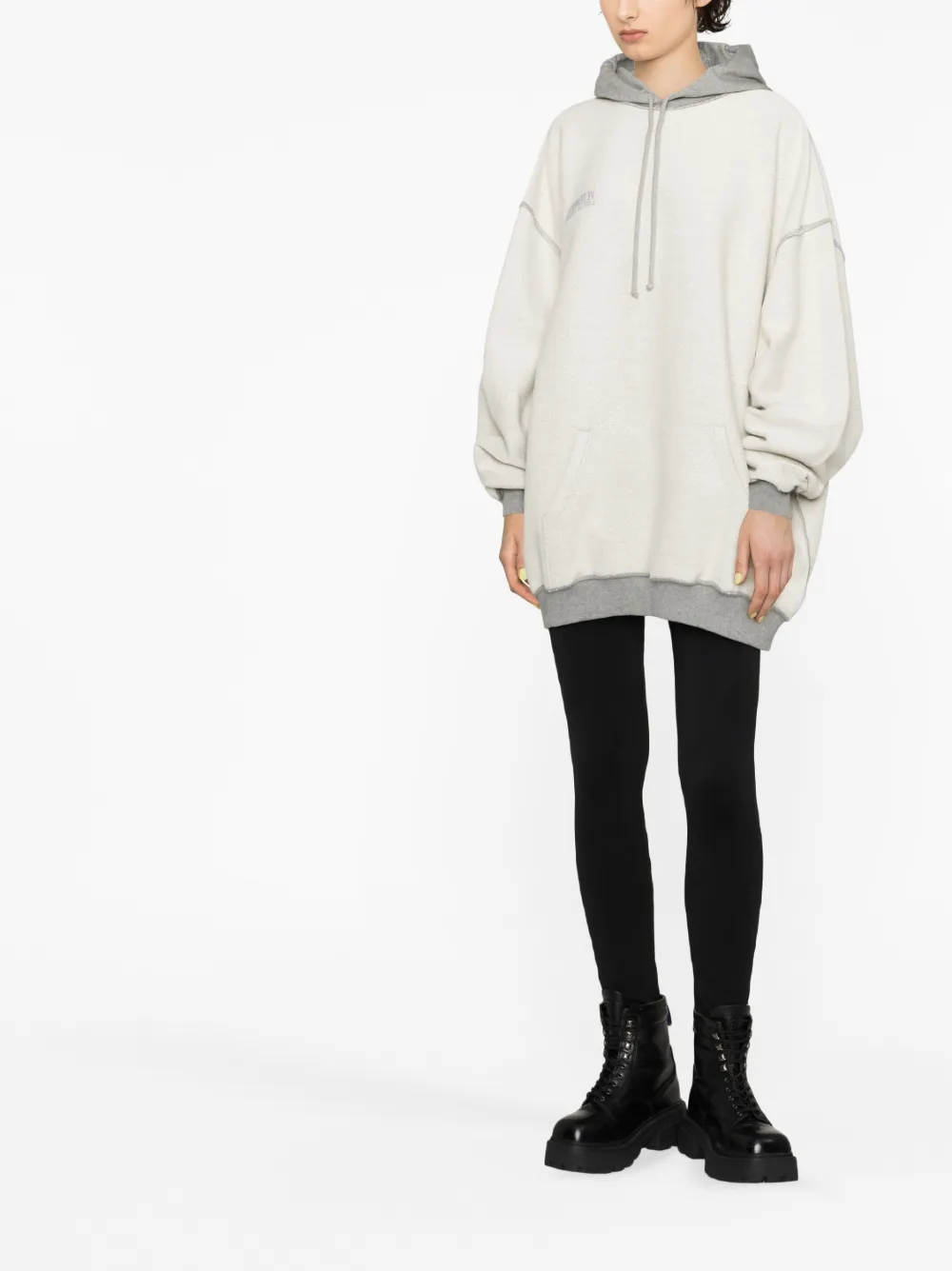 VETEMENTS Hoodie met print - Grijs