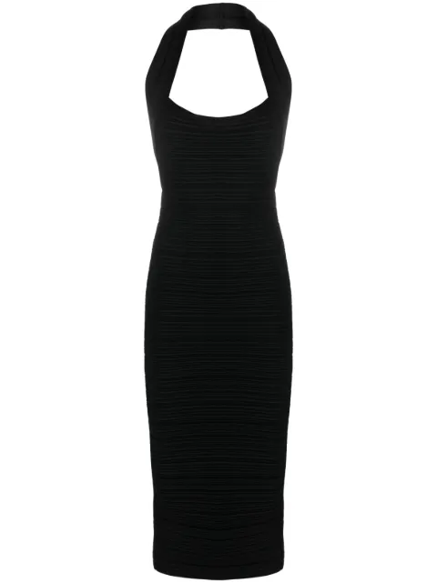 Philosophy Di Lorenzo Serafini ribbed halterneck midi dress