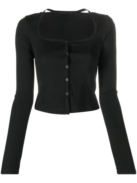 Helmut Lang square-neck buttoned cardigan 