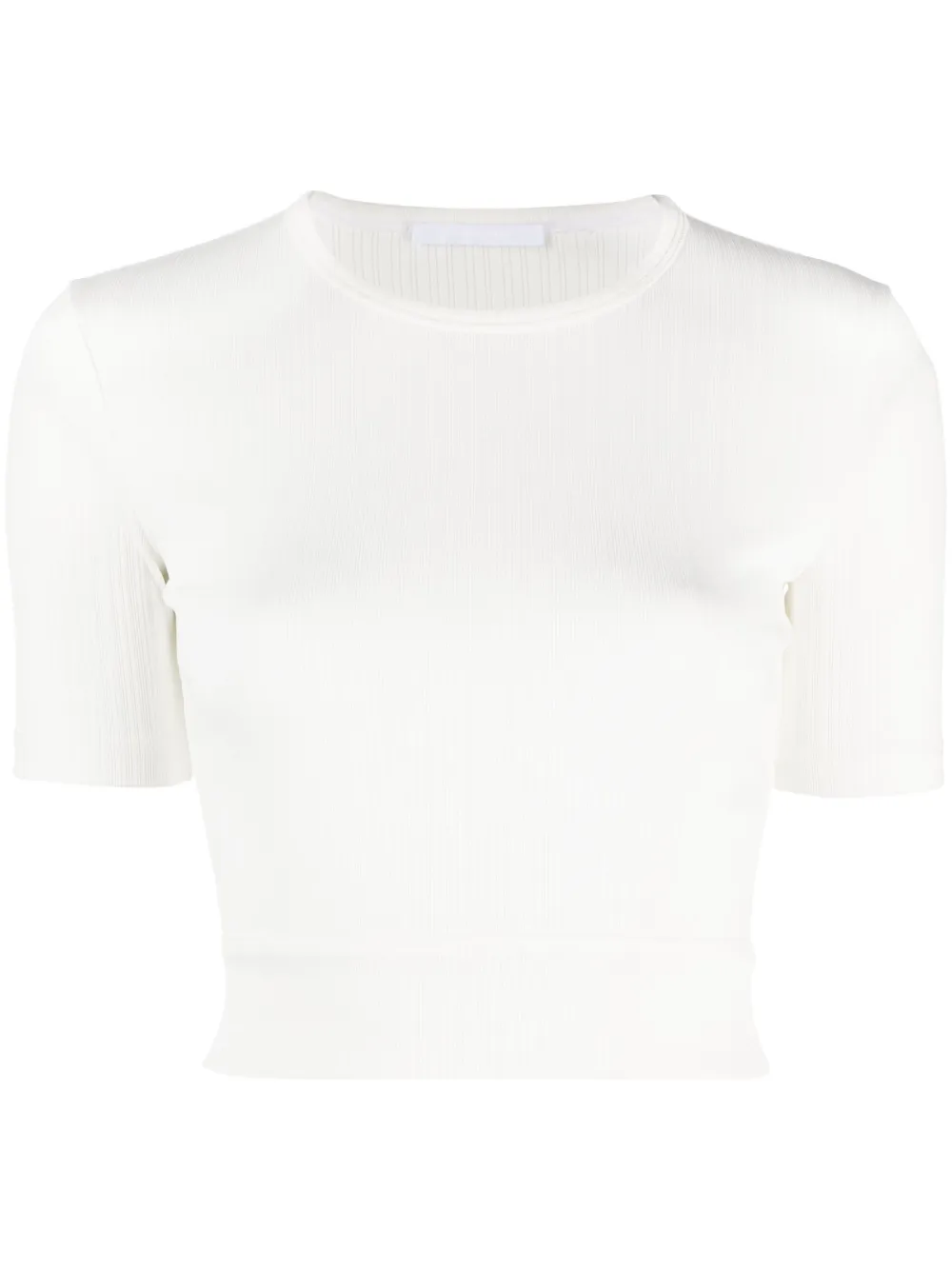 Helmut Lang ribbed cropped top | White | Image 1