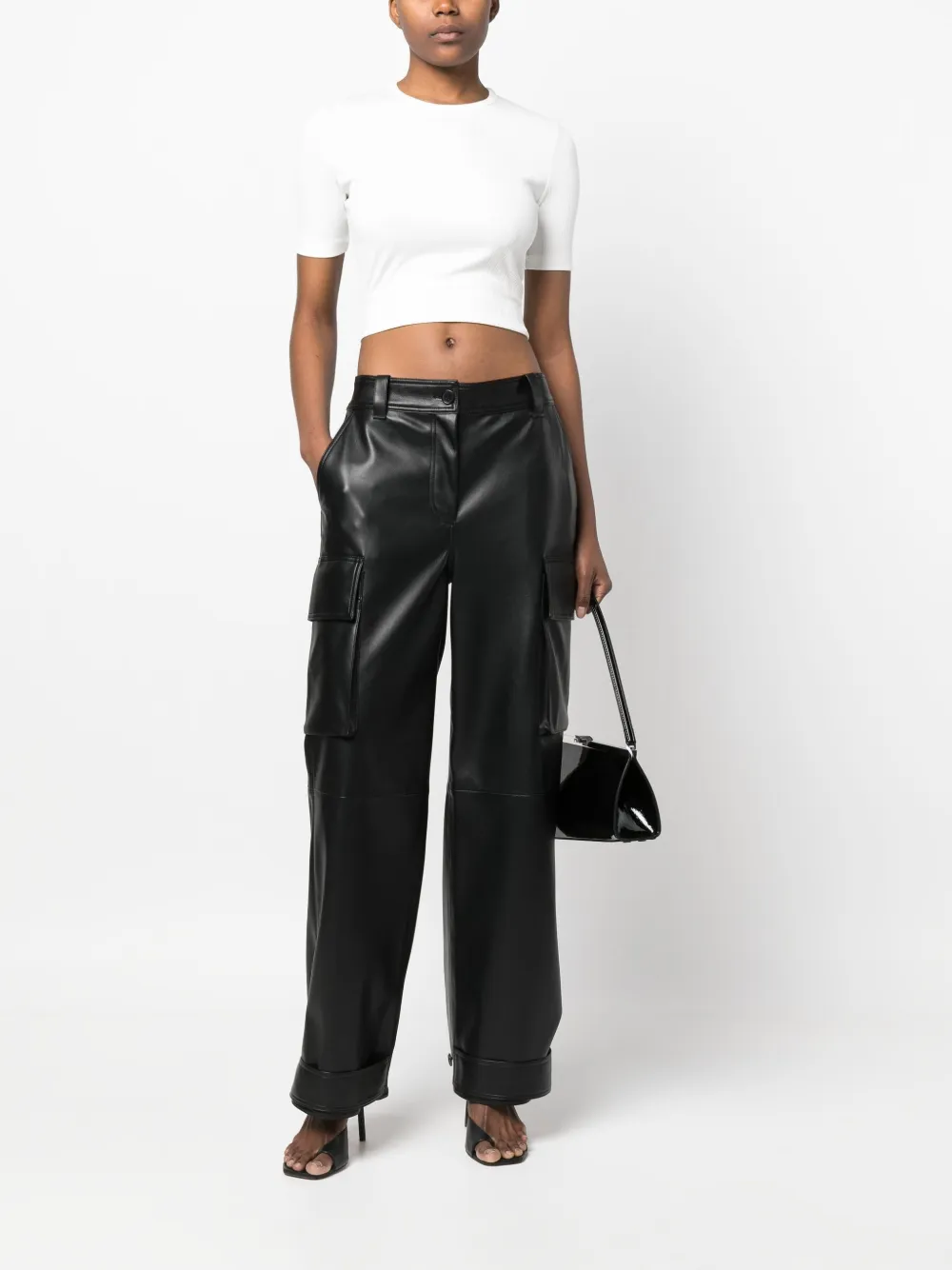 Helmut Lang ribbed cropped top | T-Shirts & Jersey Shirts | Image 2