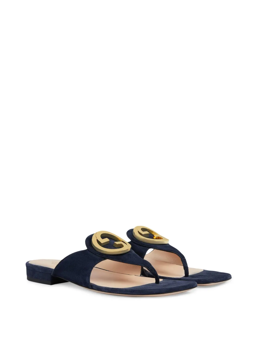 Gucci Blondie Interlocking G Logo Thong Sandals - Farfetch