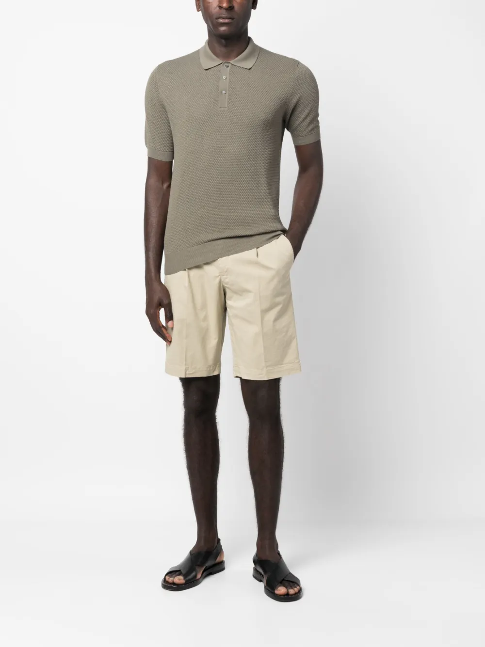 pttorino PT Torino Asymmetrische shorts - Beige