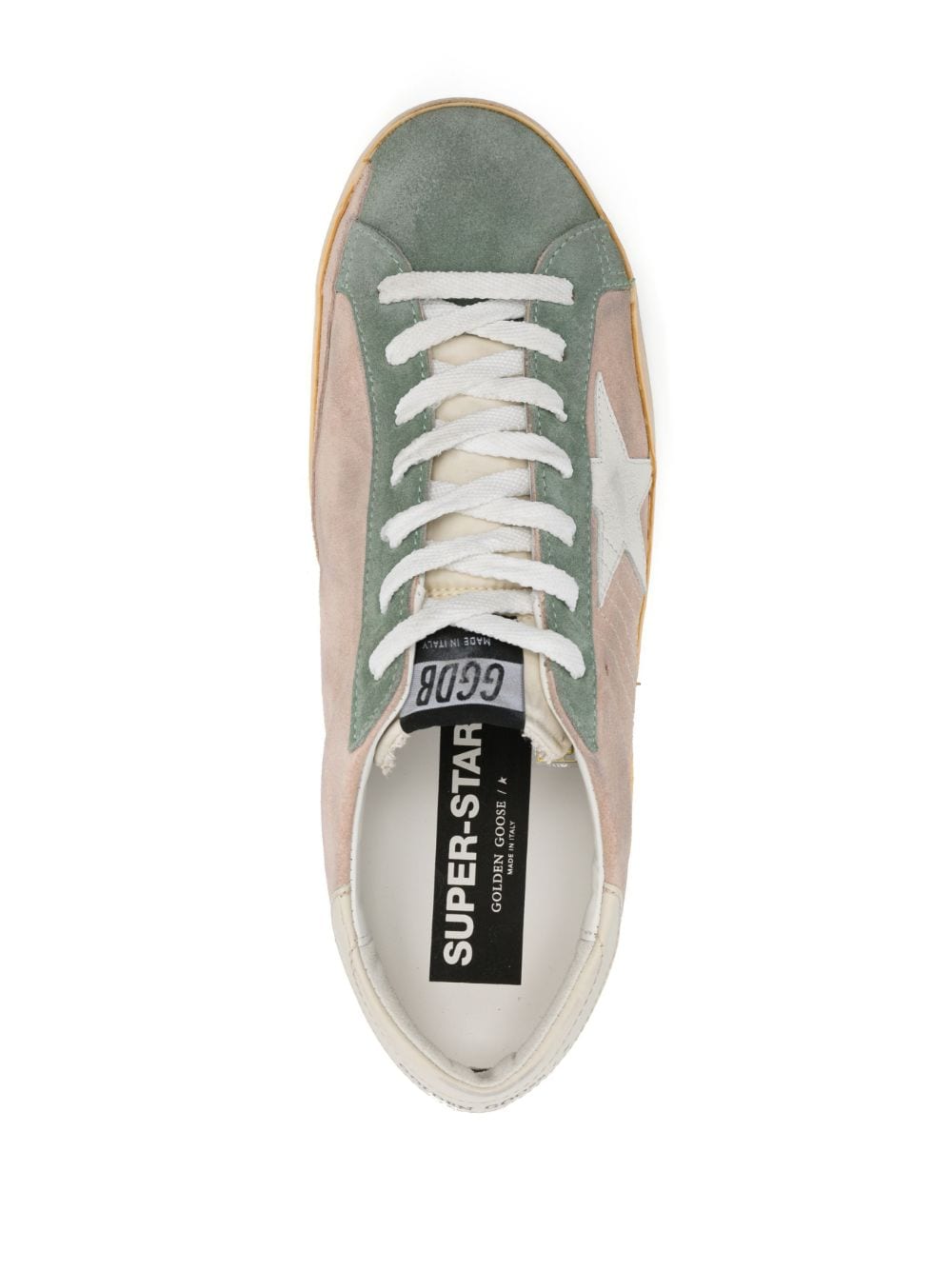 Shop Golden Goose Super-star Low-top Sneakers In Rosa